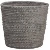 22″H X 23″D Cement Pot Gray