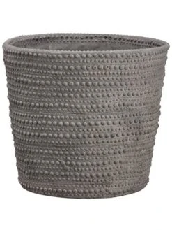 22″H X 23″D Cement Pot Gray