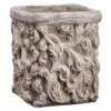 11.5″H X 9.5″W X 9.5″L Baroque Pot Taupe