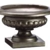 12″Dx7.5″H Resin Urn Iron